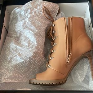 INC peep toe booties